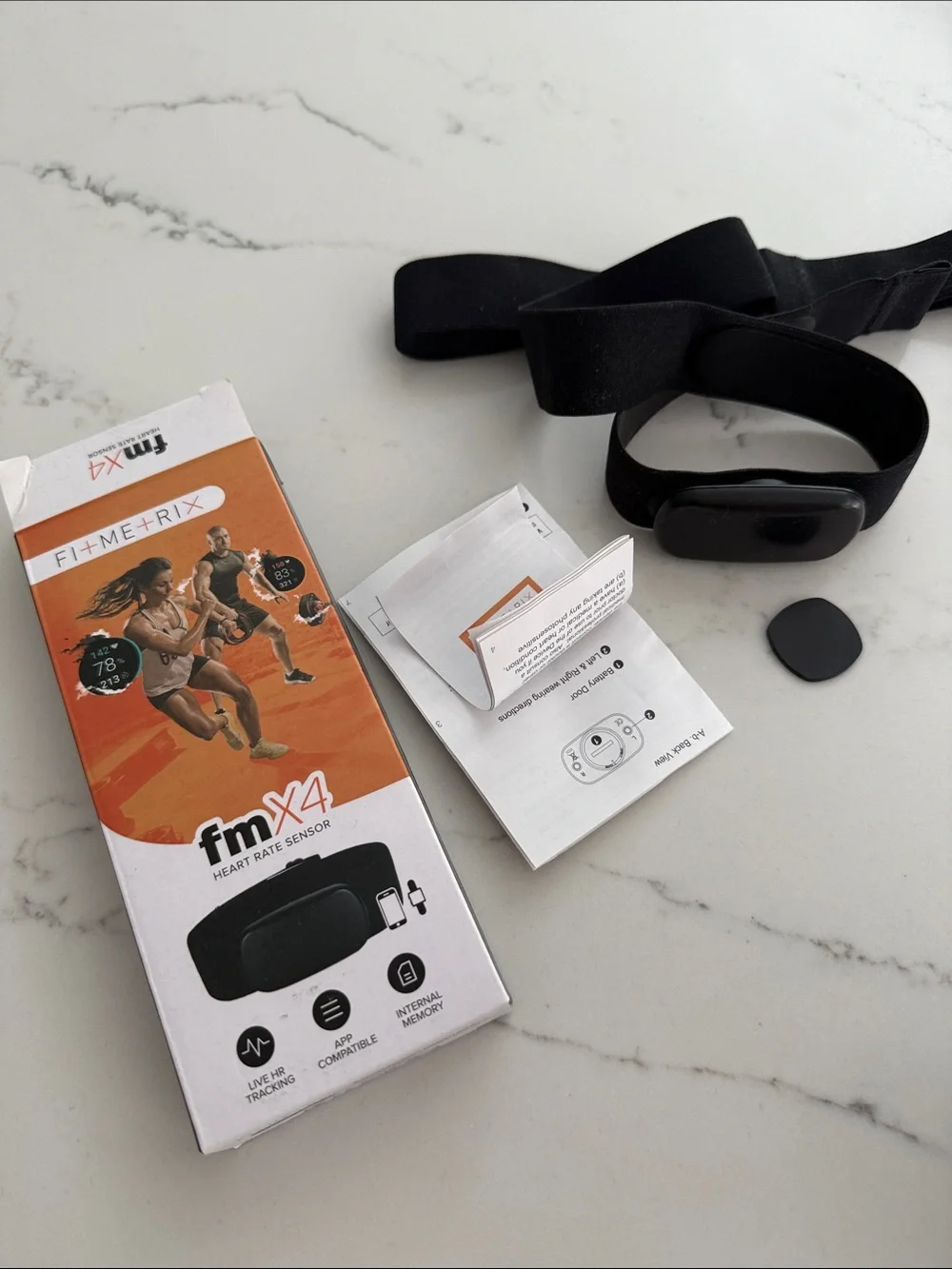 FM X4 Heart Rate Sensor Chest Strap - Black